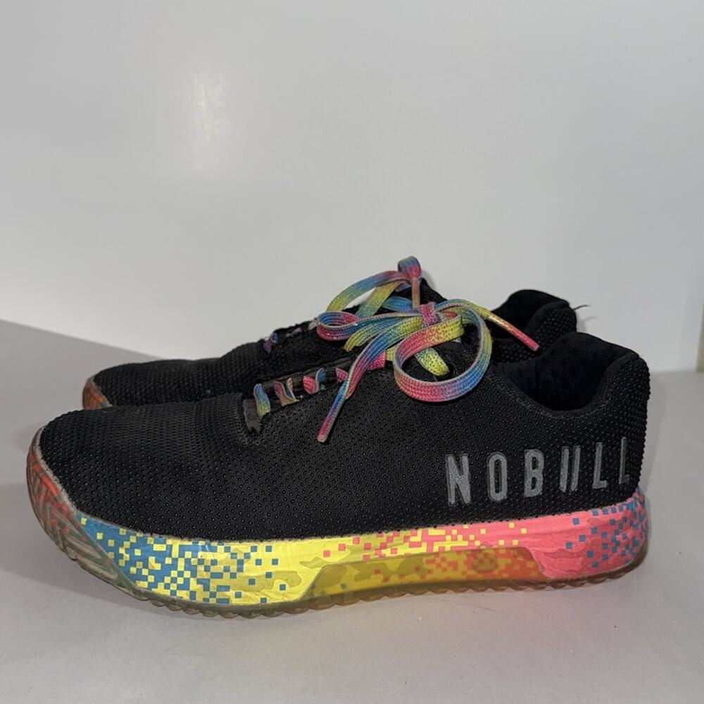 Nobull black rainbow laces impact trainers women’s size 9 - Picture 9 of 9